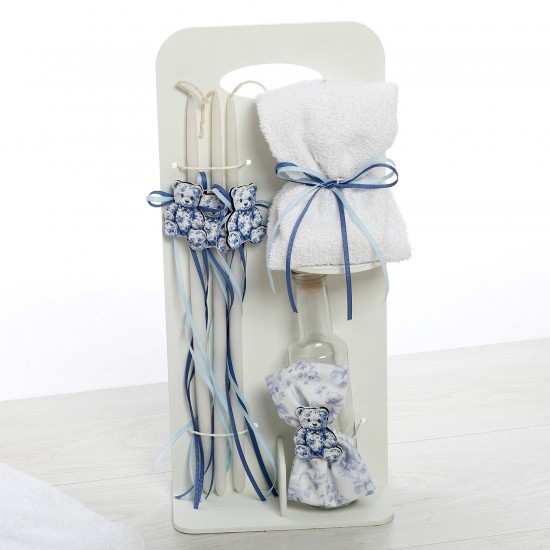 Σετ Βάπτισης Κουτί "Vintage Blue Bear Collection" 2627