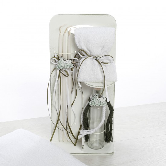 Σετ Βάπτισης Ξύλινο Αυτοκίνητο "Vintage Safari Explorer" 2631