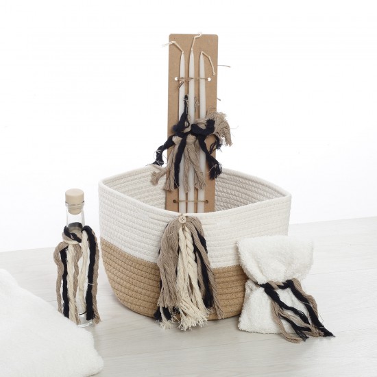 Σετ Βάπτισης Καλάθι "Royal Monogram"