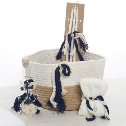 Σετ Βάπτισης Καλάθι "Nautical Elegance" με Αρκουδάκι 2637