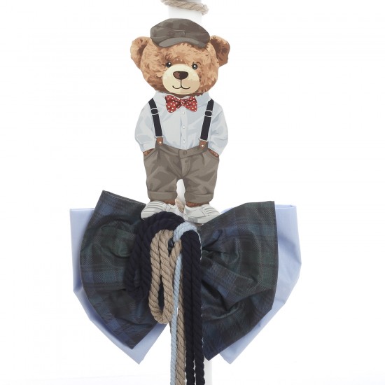 Σετ Βάπτισης Κουτί "Royal Plaid Collection" με Αρκουδάκι 2622