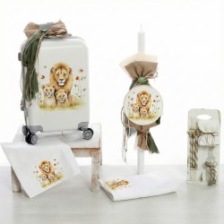 Σετ Βάπτισης Τρόλεϊ "Lion Family"