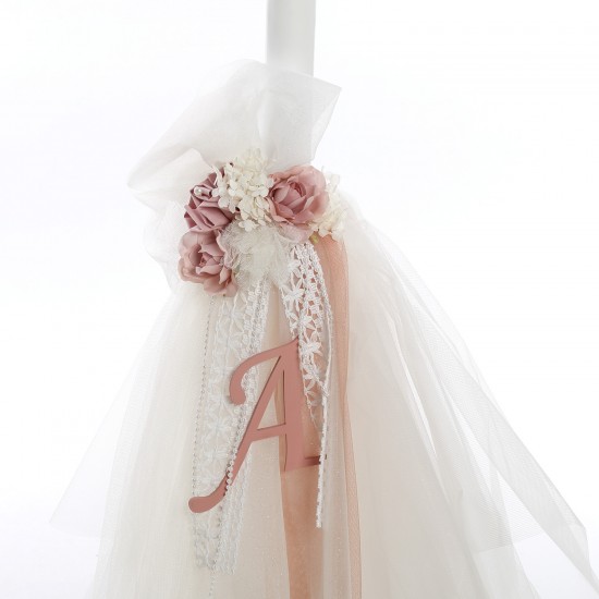 Σετ Βάπτισης Μπουντουάρ "Signature Rose" με Μονόγραμμα
