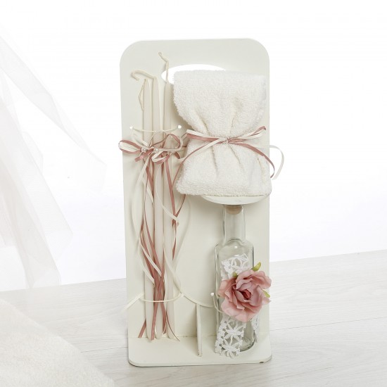 Σετ Βάπτισης Μπουντουάρ "Signature Rose" με Μονόγραμμα