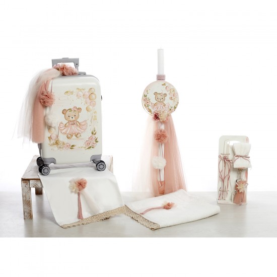 Σετ Βάπτισης Βαλίτσα "Ballerina Bear" Ζωγραφιστό