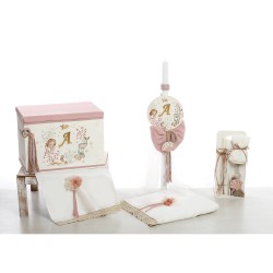 Σετ Βάπτισης Κουτί-Θρανίο "Ocean Princess Monogram"