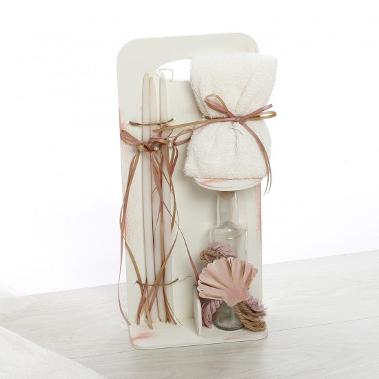 Σετ Βάπτισης Κουτί-Θρανίο "Ocean Princess Monogram"