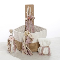 Σετ Βάπτισης Καλάθι "Signature Boho" με Όνομα 2634