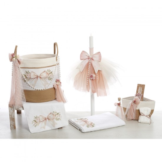 Σετ Βάπτισης Καλάθι Rope "Boho Chic Elegance"