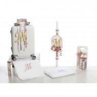 Σετ Βάπτισης Βαλίτσα "Boho Floral Elegance" 2639