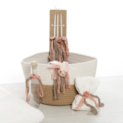 Σετ Βάπτισης Καλάθι "Pambas & Floral Elegance" 2641