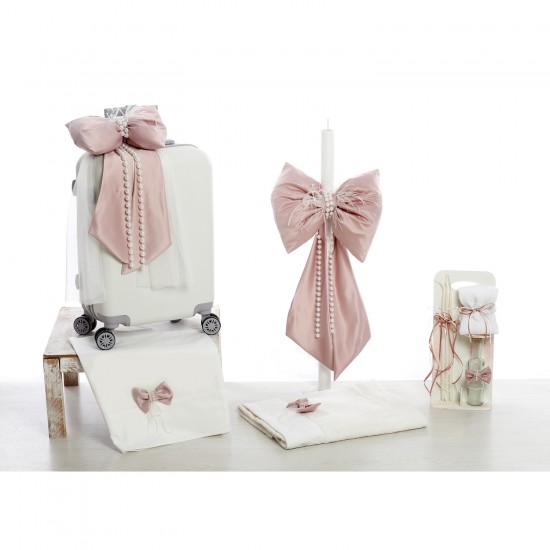 Σετ Βάπτισης Βαλίτσα "Satin & Pearl Elegance"
