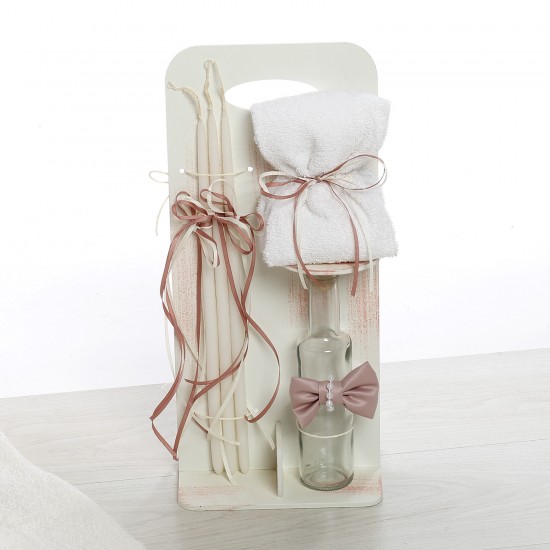 Σετ Βάπτισης Βαλίτσα "Satin & Pearl Elegance"